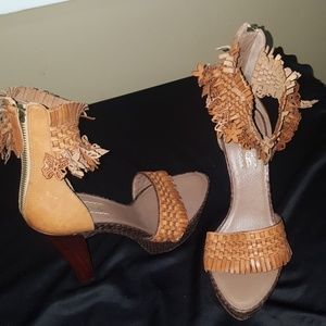 UGG Leather butterfly wrap around ankle